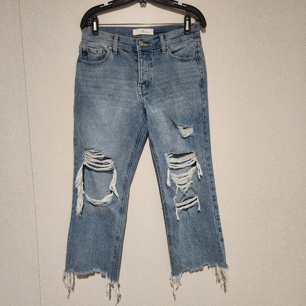 KanCan Rania High Rise Straight Leg Jeans 7/27
